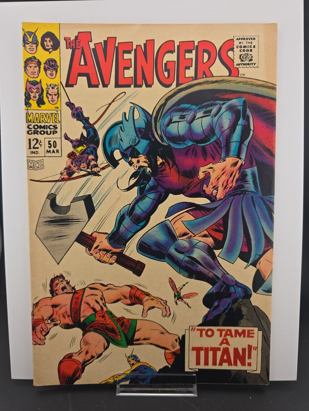 AVENGERS #50 1ST CAMEO APPEARANCE OF APOLLO MARVEL COMICS 1968